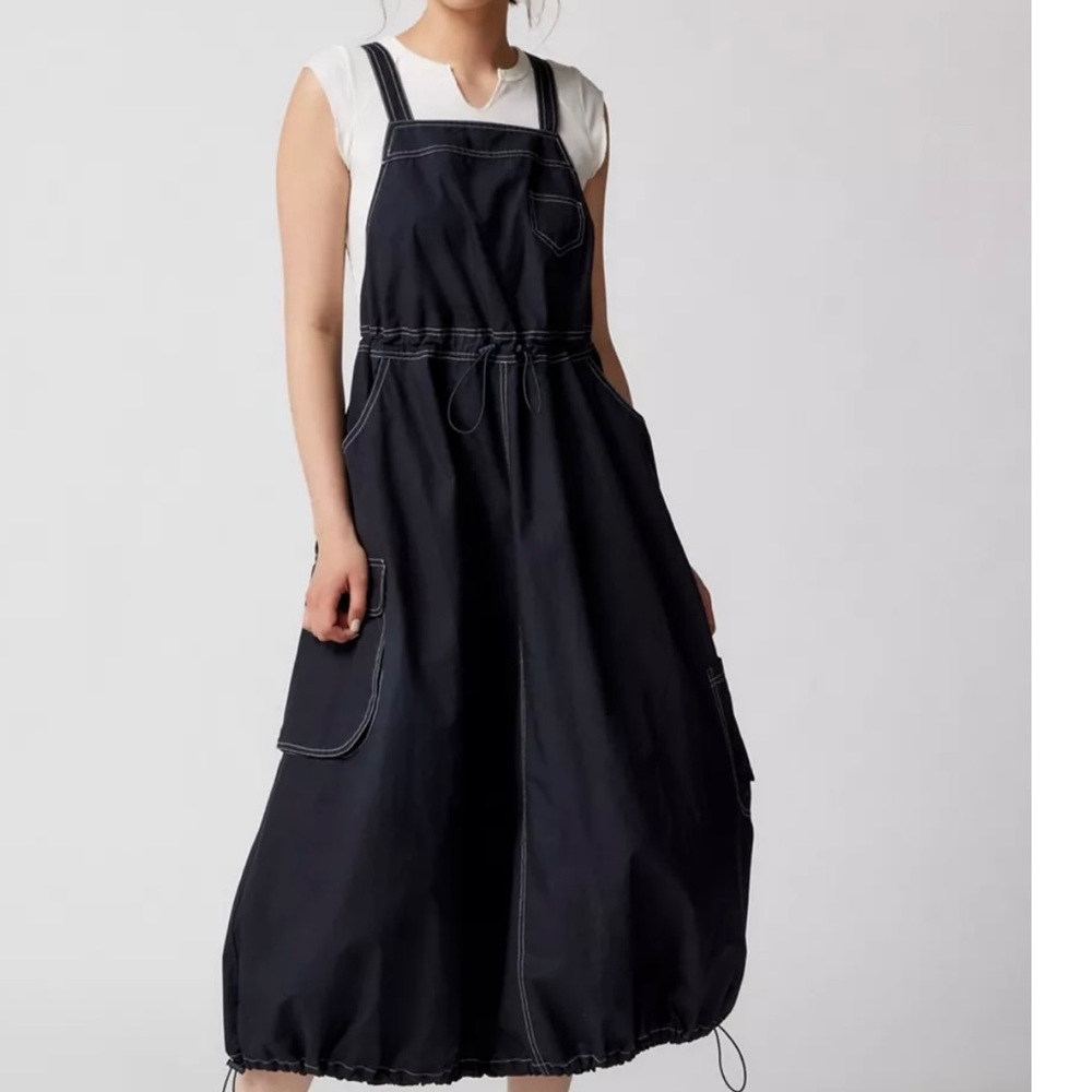 BDG NWT Autumn Poplin Utility Midi Dress